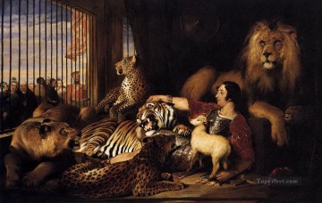ライオン Painting - ライオン トラ 羊 ヒョウ ランドシーア アンバラ